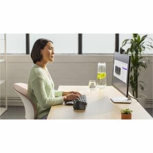 Logitech Wave Keys for Business Keyboard - Wireless Connectivity - USB Type A Interface - Danish, Norwegian, Swedish, Finn