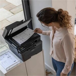 Brother MFC-L2800DW Wired & Wireless Laser Multifunction Printer - Monochrome - Copier/Fax/Printer/Scanner - 32 ppm Mono P