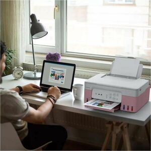 Canon PIXMA G3430 Wireless MegaTank Inkjet Multifunction Printer - Colour - Pink - Cloud/Copier/Printer/Scanner - 6 ppm Co