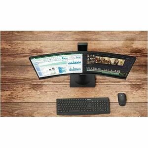 Philips 49B2U5900CH 49 Zoll Class Webcam Dual Quad HD (DQHD) Gekrümmter Bildschirm LED-Monitor - 32:9 Format - Schwarz - 1