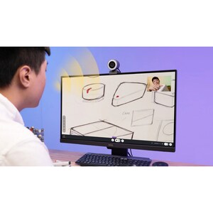 BenQ ideaCam S1 Pro - Webcam - 8 Megapixel - 30 fps - Schwarz - USB 2.0 - 3264 x 1836 Pixel Videoauflösung - Autofokus - 7