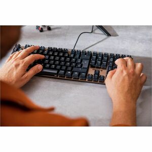 Clavier CHERRY KC 200 MX - Câble Connectivité - USB 2.0 Type A Interface - Français - Noir, Bronze - Mécanique/MX Pavé Num