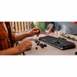 CHERRY KC 200 MX Tastatur - Kabel Konnektivität - USB 2.0 Typ A Schnittstelle - Englisch (US) - Schwarz, Bronze - Mechanis