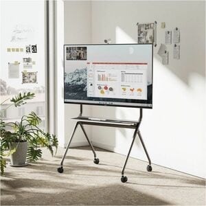 Carrello per schermo ITB - 120 kg Capacità - 4 Casters - Nero - 139,7 cm (55") a 218,4 cm (86") Screen Supported - Paesagg