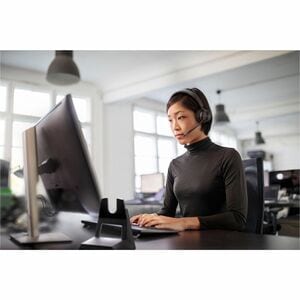 Cuffie Poly Savi 7300 Office 7310 Wireless On-ear, Over-the-head Mono - Nero - Monoaurale - Ear-cup - 18000 cm - DECT - 20