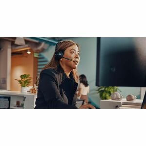 Poly Savi 7310 Office Monaural DECT 1920-1930 MHz Headset - Microsoft Teams Certification - Mono - RJ-11 - Wired/Wireless 