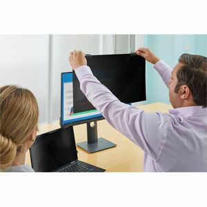 3M Anti-glare Privacy Screen Filter - Black - 1 - For 63.5 cm (25") Widescreen LCD Monitor - 16:9 - Blue Light Reduction -