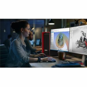 Lenovo ThinkStation P8 30HH002QUS Workstation - 1 Ryzen Threadripper PRO 7945WX - 32 GB - 1 TB SSD - AMD WRX90 Chip - Wind