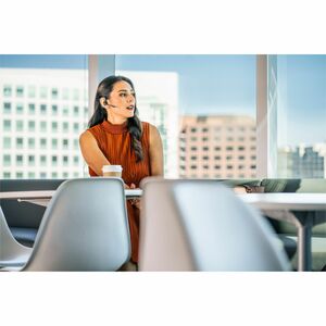 Poly Voyager 5200 Office Wireless Helmet Mono Earset - Black - Monaural - In-ear - 3000 cm - Bluetooth - 32 Ohm - 100 Hz t