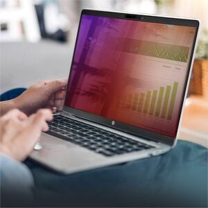 StarTech.com 15,6 Zoll 16:9 Laptop Blickschutzfolie, Doppelseitiger Laptop Goldfilter mit Höhem Sichtschutz, Blaulichtfilt