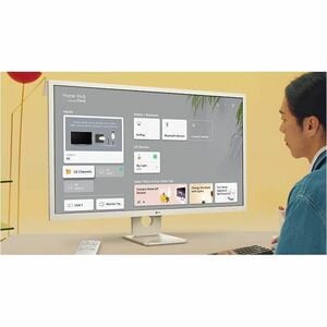 LG 32SR50F-W 32" (81.3 cm) Class Full HD Smart LCD Monitor - 16:9 - 31.5" (80 cm) Viewable - In-plane Switching (IPS) Tech