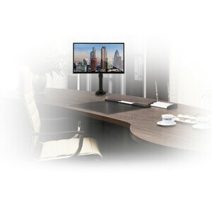 ProInstall Desk Mount for Flat Panel Display - Black - Height Adjustable - 71.1 cm (28") Screen Support - 9 kg Load Capaci