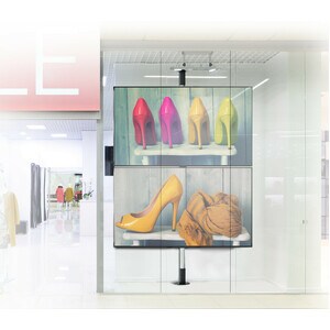 B-Tech BT7822 Ceiling/Floor Mount for Pole - White - 150 kg Load Capacity - Steel