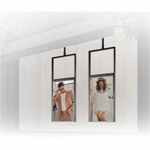 ProInstall System 2 Mounting Adapter for Digital Signage Display, Ceiling Mount, Pole - Black - 50 kg Load Capacity