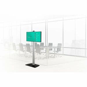 B-Tech System X Mounting Pole for Floor Stand Base, Mounting Rail, Screen Mount, Flat Panel Display, A/V Shelf - Black - V