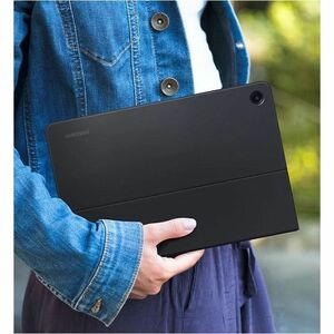 Samsung Book Cover Tastatur/Cover (Buchfalz) Samsung Galaxy Tab A9+ Tablet - Schwarz - 174,5 mm Höhe x 261,4 mm Breite x 1