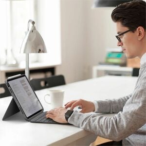 Logitech Combo Touch Keyboard/Cover Case Apple iPad Air (5th Generation), iPad Air (4th Generation) Tablet - Grey - Scuff 