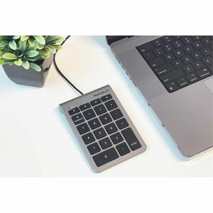 Macally Keypad - Cable Connectivity - USB Type C Interface - 22 Key(s) - Mac OS X 10.6 Snow Leopard, Windows 7, Windows 8,