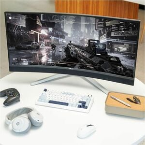 Mobile Pixels 34" Class WQHD Curved Screen Gaming Mini LED Monitor - 34" Viewable - Mini LED Backlight - 2560 x 1440 - 100