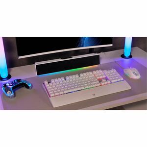 Bocina Gamer Glimm Bar BG585 Soundbar + RGB / Bluetooth + Control Digital RGB + 10 W RMS / Blanco