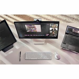 Logitech Master Webcam - 8.5 Megapixel - 30 fps - Pale Gray - USB - 4K - 3840 x 2160 Video - STARVIS Sensor - Auto-focus -