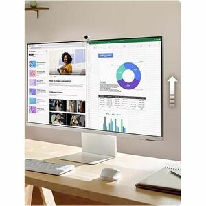 Moniteur LED intelligent Samsung S27CM80GUU 27" Class Webcam 4K UHD - 16:9 - Blanc, Vert Printemps - 68,6 cm (27") Viewabl