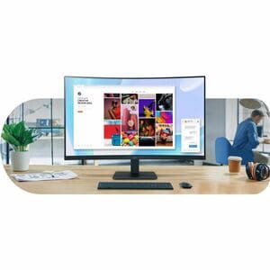 LG 32MR50C-B 32" (81.3 cm) Class Full HD Curved Screen LCD Monitor - 16:9 - 31.5" (80 cm) Viewable - Vertical Alignment (V