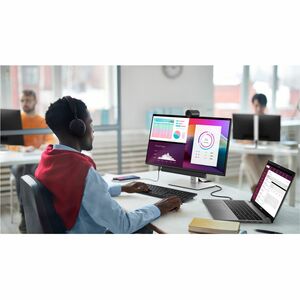 Monitor LED Dell P2425H 609,6 mm (24,0") Classe Full HD - 16:9 - Nero, Argento - 60,5 cm (23,8") Viewable - Tecnologia In-