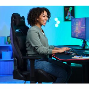 Trust GXT 714 RUYA Gaming-Stuhl - Stoff, PU-Leder, Polyurethan-Schaum, Holz, Plastik, Nylon - Schwarz