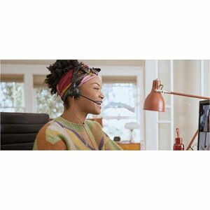 Poly Blackwire C3215 有线 头戴式 Mono 耳机 - 黑 - Microsoft Teams认证 - 单声道 - 耳罩 - 32 欧姆 - 20 Hz 到 20 kHz - 225.6 cm 线缆 - 降噪 麦克风 - 迷