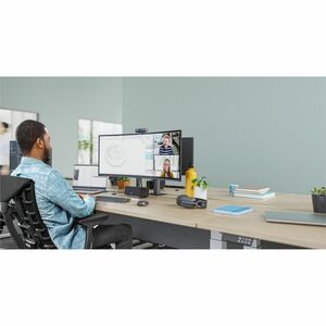 Cámara Web Logitech BRIO 505 - 4Megapíxel - 60fps - Grafito - USB Tipo C - 1920 x 1080 Vídeo - Auto-foco - 90° Ángulo - 4x