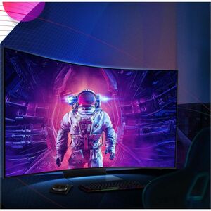 Samsung Odyssey Ark S55CG970NU 55 Zoll Klasse 4K UHD Gekrümmter Bildschirm Smart Gaming Mini-LED-Monitor - 16:9 Format - S