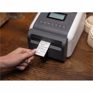 Brother TD-4550DNWBFC Desktop Direct Thermal Printer - Monochrome - Label Print - Fast Ethernet - USB - USB Host - Serial 