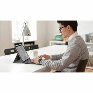 Logitech Combo Touch Keyboard/Cover Case for 33 cm (13") Apple iPad Pro 11 (2024) Tablet - Oxford Gray - Scuff Resistant, 