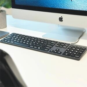 Macally Backlit Large Print Keyboard For Mac with Dual USB A / C - Cable Connectivity - USB Type A, USB Type C Interface -