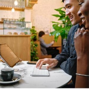 Logitech Keys-To-Go 2 Portable Bluetooth Keyboard for Tablet With Built-in Cover, Slim and Compact Wireless Keyboard for W