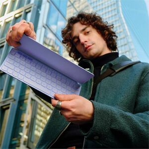 Logitech Keys-To-Go 2 Portable Bluetooth Keyboard for Tablet With Built-in Cover, Slim and Compact Wireless Keyboard for W