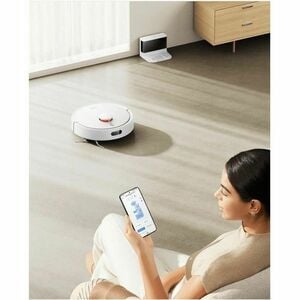 MI S20 Robot Vacuum Cleaner - White - 400 mL Dust Capacity - 270 mL Water Tank Capacity - Brush, Mop Pad - Smart Connect -