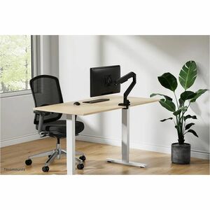 Neomounts NEXT Slim Mounting Arm for Flat Panel Display, Curved Screen Display, Monitor, Display Screen - Black - Height A