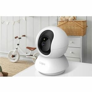 Telecamera di rete Tapo TC71 3 Megapixel Indoor 2K - Colore - Mini Dome - Bianco - 9 m Infrarossi Visione notte - H.264 - 