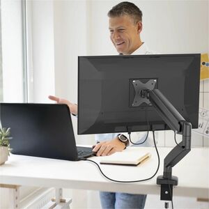 j5create JTSA101-N Mounting Arm for Monitor - Black - Height Adjustable - 43.2 cm to 81.3 cm (32") Screen Support - 8 kg L
