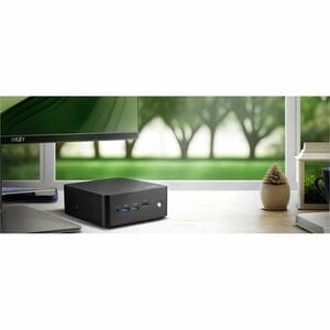 MSI Cubi NUC 1M Cubi NUC 1M-037ES Desktop AI Computer - Intel Core 3 100U - 8 GB - 256 GB SSD - Mini PC - Black - Intel Ch