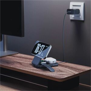 Alogic Yoga Induktionsladegerät - Schwarz - für Smartwatch, iPhone, AirPod, Qi-fähiges Gerät, Ohrhörer - 9 V DC, 12 V Glei