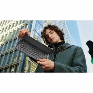 Logitech Keys-To-Go 2 Keyboard - Wireless Connectivity - English (US) - QWERTY Layout - Graphite - Scissors Keyswitch - Bl