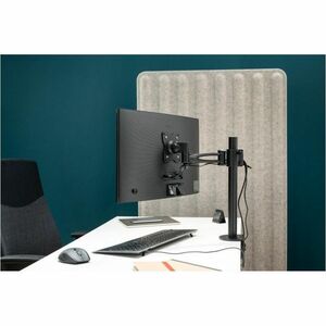 Montage de bureau Erard Pro NEXTIA pour Moniteur - Noir - Réglable en hauteur - 1 Écran(s) supportés - 12 kg Max - 100 x 1