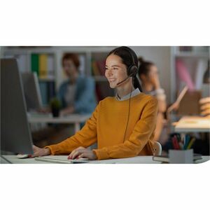 Yealink UH35 Kabel Kopfbügel, Auf den Ohren Mono Headset - Monaural - Ohraufliegend - 20 Hz bis 20 kHz Frequenzgang - 150 