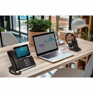 Yealink WH64 Kabellos Kopfbügel, Auf den Ohren Stereo Headset - Schwarz - Microsoft-Teams-Zertifizierung - Binaural - Ohra