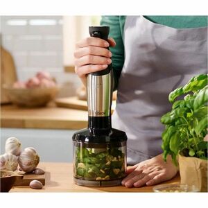 Frullatore a mano Bosch ErgoMaster - Con dorsi plastici, Acciaio inox - 1000 W - 1,40 m - Acciaio inox, Nero