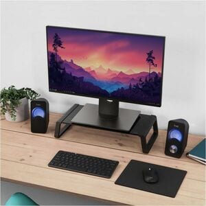 Trust Monta Monitor Stand - 10 kg Load Capacity - 9.8 cm Height x 41.5 cm Width x 22.5 cm Depth - Desk, Table - Tempered G