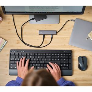 Trust Halyx USB Hub - USB 3.2 Gen 1 (3.1 Gen 1) Type-C - Silver - 5 Total USB Port(s) - PC, Mac, ChromeOS, iOS